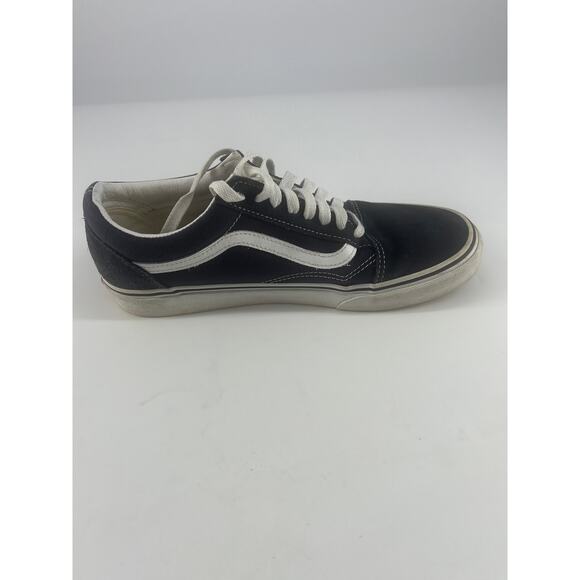 Vans Off the Wall Shoes Mens Size 8.5 Womens 10 Navy Blue White Lace Up Skater - Picture 3 of 7